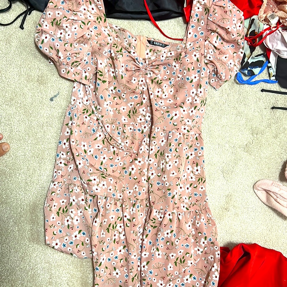 Rose colored dress